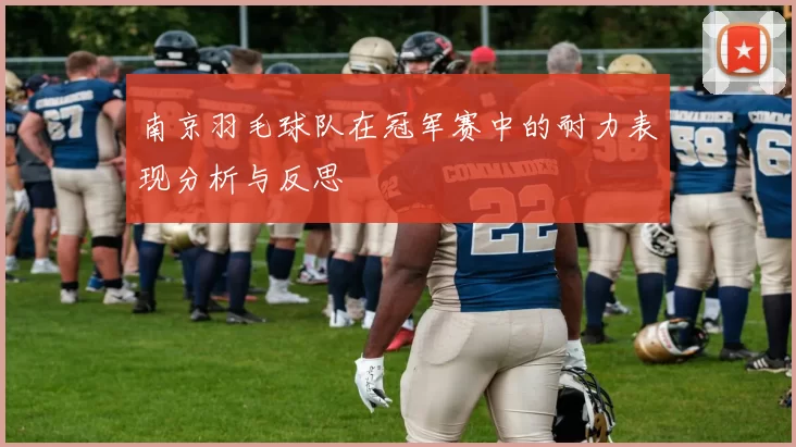 南京羽毛球队在冠军赛中的耐力表现分析与反思